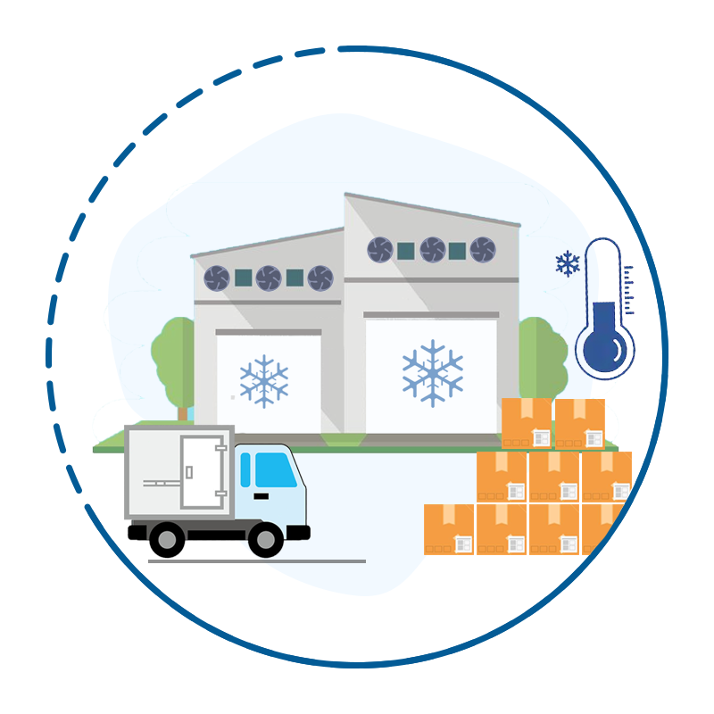 Cold Storage Facilities - Celcius India's Largest ONLINE cold chain network logo